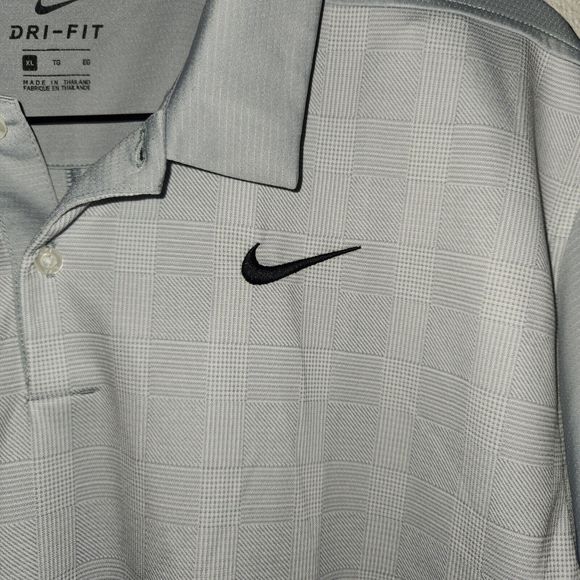 Nike Golf Dri-FIT Gray Performance Polo Men's Size XL‎ - Picture 4 of 8